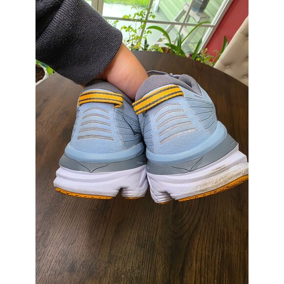 Hoka Mens Trainers Bondi 7 Lace-Up Low-Top Running Sneakers Mesh - Picture 13 of 16